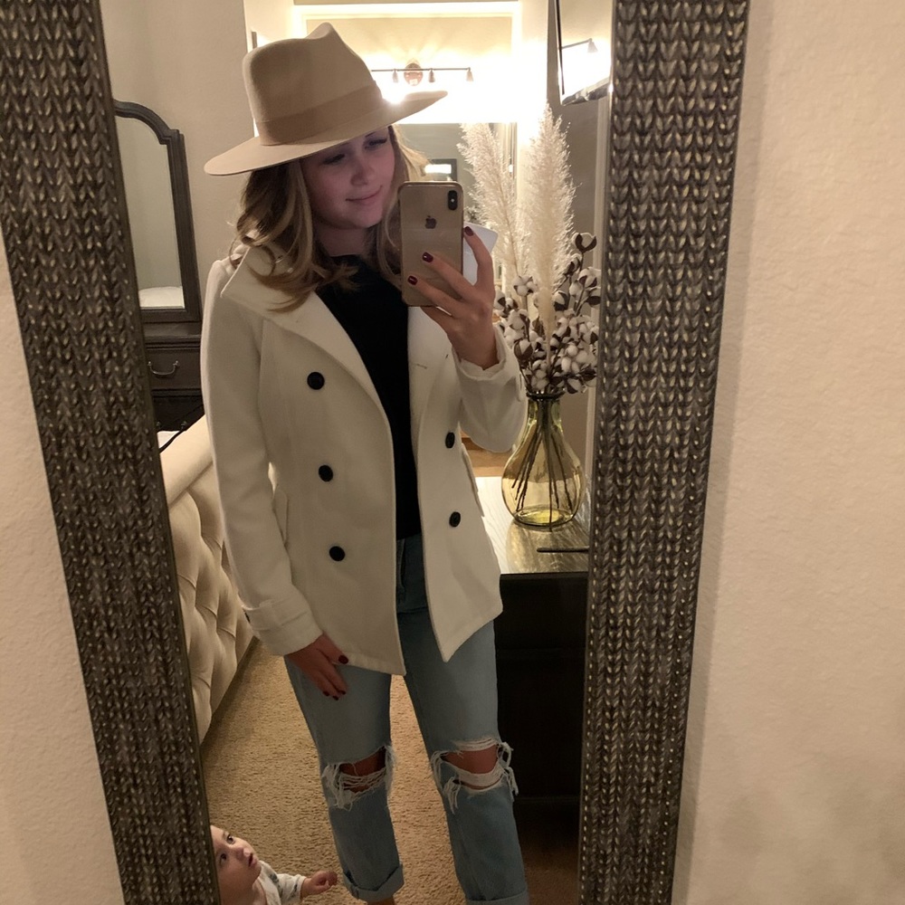 Guess Hooded Peacoat / wore it only ONCE!